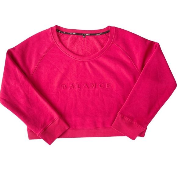 Balance Athletica Pink Cropped Sweatshirt XL - Picture 2 of 12